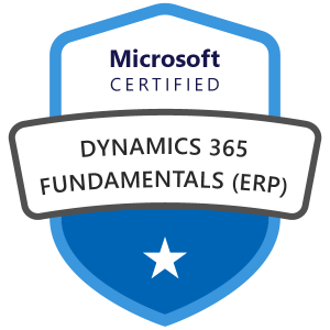 Dynamics 365 fundamentals ERP certification MB-920 exam